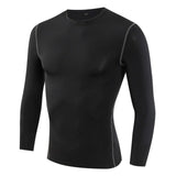Men Fast Drying Perspiration Wicking Sport Running Gym T-Shirt Slim Body Training Shirt Long Sleeve new