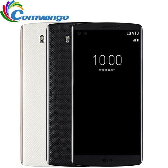 Unlocked Original LG V10 4GB RAM 64GB ROM Android 16MP Hexa Core 5.7'' 2560*1440 4G LTE Smart phone Cellphone lgv10 Phone