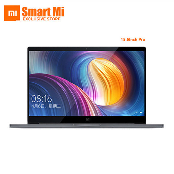 Original Xiaomi Mi Laptop Pro 15.6 Inch Intel Quad Core NVIDIA GeForce MX150 1920x1080 FHD Fingerprint Unlock Dark Grey