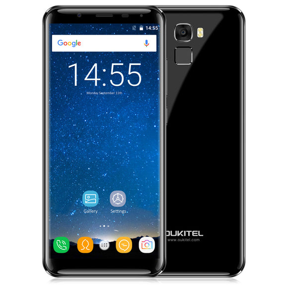 OUKITEL K5000 4GB+ 64GB 4G Android Mobile Phone 5.7'' 18:9 Infinity Display 13MP+16MP Dual Cams Octa Core 5V2A 5000mAh Cellphone