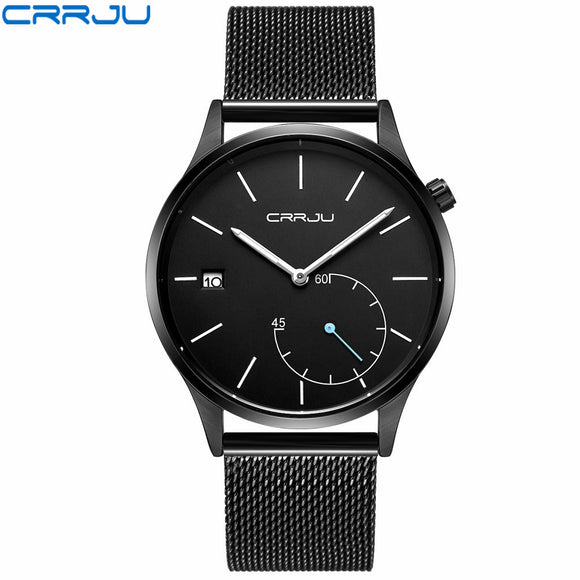 CRRJU Unique Design Men Women Unisex Brand Wristwatches Sports Leather Quartz Creative Casual Fashion Watches