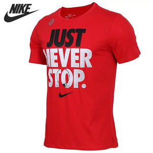 Original New Arrival 2018 NIKE AS M NK DRY TEE JUST NVR STOP Men's T-shirts short sleeve Sportswear