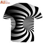 Alisister Vortex 3d T Shirt Men Women Whirlpool Print Funny Summer Top Hip Hop Streetwear Camisetas Hombre Tee Shirt Homme