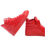 HEE GRAND New Arrival Lighted Candy Color High-top Shoes Men Fashion Unisex Shoes Flat Platform Shoes Couple Shoes XWB001