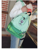 FLYING BIRDS School Bags For Teenagers Girls Printing Backpacks canvas Cute Landscape computer backpack Bookbag Travel bag