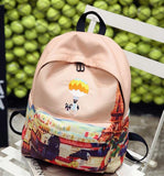 FLYING BIRDS School Bags For Teenagers Girls Printing Backpacks canvas Cute Landscape computer backpack Bookbag Travel bag