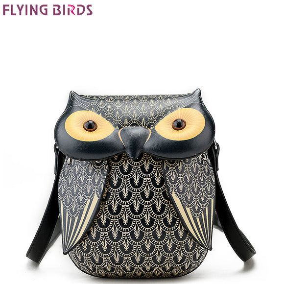 FLYING BIRDS Owl Famous Brand Bags Women Leather Handbags Shoulder Bolsas Top quality Mini Women's Messenger bags Designer Tote
