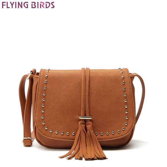 FLYING BIRDS Tassel Bag Famous Brand Bags Women Matte Leather Handbags Bolsas High Quality Women's Messenger Bags Designer Tote