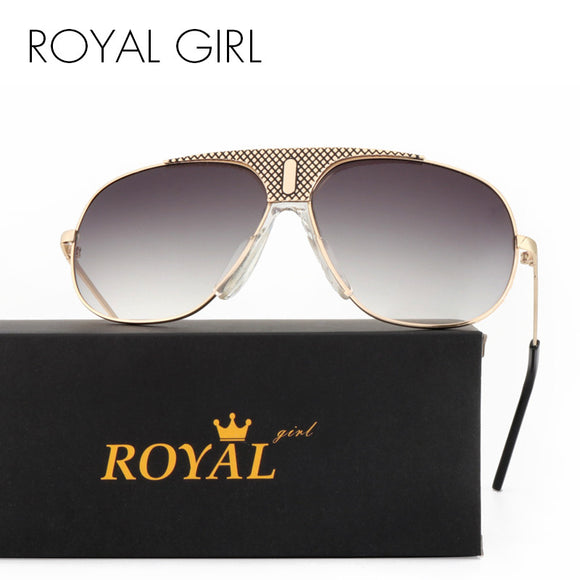 ROYAL GIRL Top Quality Sunglasses Men Brand Designer 2017 Fashion Aviator Driving Sun Glasses Mens Sunglasses SS234