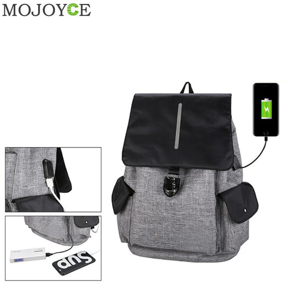 Unisex Multifunctional Travel Backpack USB Port Anti Thief Leisure Bag Casual Men Women Rucksack Daypack Laptop Fashion Backpack