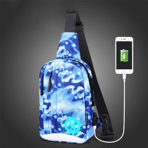 Fashion Oxford Noctilucent Backpacks for Men Shoulder Bags Crossbody Mochila Masculina Men's Bag Bagpack