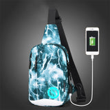 Fashion Oxford Noctilucent Backpacks for Men Shoulder Bags Crossbody Mochila Masculina Men's Bag Bagpack