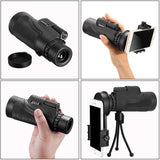 Mini Style 10XHD Phone Telescope Lens Phone Monocular Camera Lens with Tripod Phone Clip Telescope For Telescope Lens Smartphone