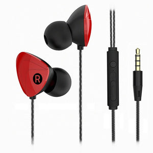 FORNORM 3.5mm Jack Stereo Earphone In-ear Earphone Hands Free Sport Earbuds With HD Mic For iPhone Samsung Xiaomi Smartphone