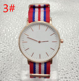 DW Men nylon with double needle ultra-thin fashion watch slim men and women watches Geneva with box