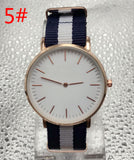 DW Men nylon with double needle ultra-thin fashion watch slim men and women watches Geneva with box