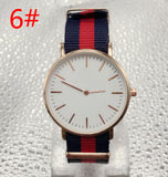 DW Men nylon with double needle ultra-thin fashion watch slim men and women watches Geneva with box