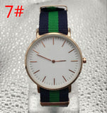 DW Men nylon with double needle ultra-thin fashion watch slim men and women watches Geneva with box