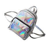 Chic Holographic Backpack Cute Hologram School Shoulder Bag  Satchel for Girls