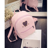 Fashion 2018 New backpack  PU leather Women bag Sweet girl mini shoulder bag Cute rabbit ear Sequins rivet small backpack LS536