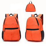 Neutral Fashion Solid Color Zipper waterproof Nylon Shoulder Bag Backpack