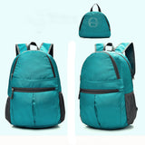 Neutral Fashion Solid Color Zipper waterproof Nylon Shoulder Bag Backpack