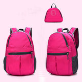 Neutral Fashion Solid Color Zipper waterproof Nylon Shoulder Bag Backpack