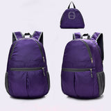 Neutral Fashion Solid Color Zipper waterproof Nylon Shoulder Bag Backpack