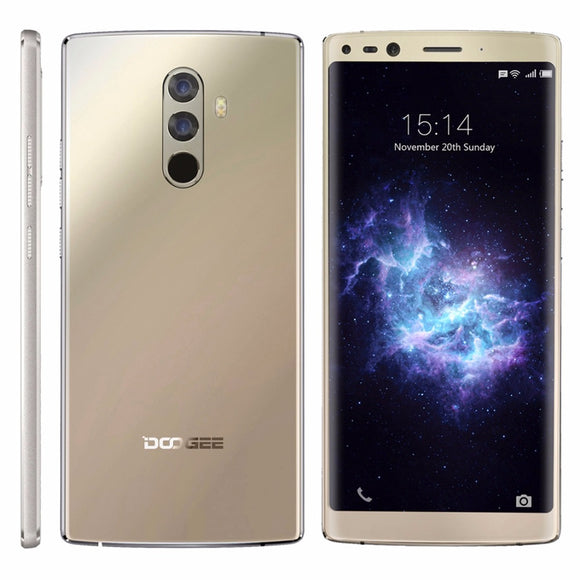 DOOGEE Mix 2 Android 7.1 Smartphone 128GB ROM 6GB RAM 4060mAh 5.99'' FHD Helio P25 Octa Core 4G Cellphone 4 Cameras 2160x1080px