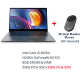 Original Xiaomi Mi Laptop Pro 15.6 Inch Intel Quad Core NVIDIA GeForce MX150 1920x1080 FHD Fingerprint Unlock Dark Grey