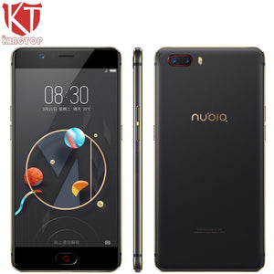 KT Original ZTE Nubia M2 Mobile Phone 4G RAM 64GB ROM Snapdragon 625 5.5" 1080P 16MP Dual Card 3630mAh Battery 4G LTE Cellphone