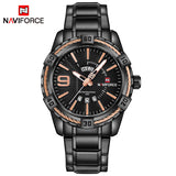 New Fashion Luxury Brand NAVIFORCE Men Gold Watches Men's Waterproof Stainless Steel Quartz Watch Male Clock Relogio Masculino