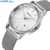 Top Luxury Brand Men Full Stainless Steel Mesh Strap Business Watches Men's Quartz Date Clock Men Wrist Watch
