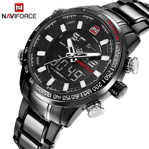 Top Brand Luxury Men's Watch Waterproof Digital LED Male Sports Watches Men Quartz Casual Wrist Watch Gold