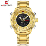 Top Brand Luxury Men's Watch Waterproof Digital LED Male Sports Watches Men Quartz Casual Wrist Watch Gold