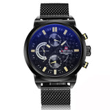 NAVIFORCE Luxury Brand Men's Analog Quartz 24 Hour Date Watches Man 3ATM Waterproof Clock Men Sport Full Steel Wrist Watch