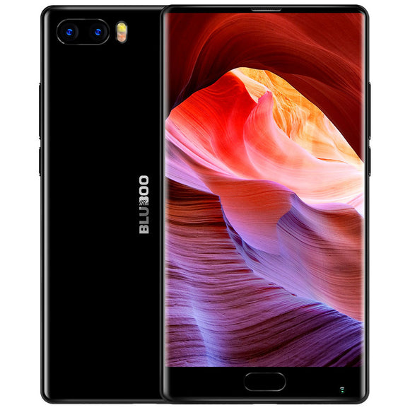 Bluboo S1 4G Mobile Phone 5.5'' FHD Bezel-less Android 7.0 Helio P25 Octa Core 4GB+64GB Dual Rear Cam Fingerprint Cellphone 13MP