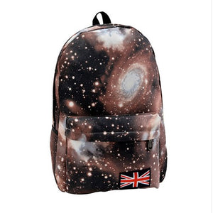 Multicolor ladies canvas backpack girl student backpack