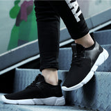 Fashion Men's Straps Sports Running Casual Sneakers Solid Shoes