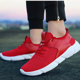 Fashion Men's Straps Sports Running Casual Sneakers Solid Shoes