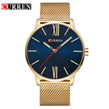 CURREN Mens Watches Top Brand Luxury Gold Quartz Watch Men Fashion Waterproof Stainless Steel Sport Clock Male Wristwatch