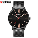 CURREN Mens Watches Top Brand Luxury Gold Quartz Watch Men Fashion Waterproof Stainless Steel Sport Clock Male Wristwatch