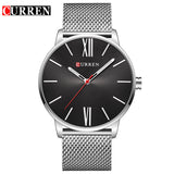 CURREN Mens Watches Top Brand Luxury Gold Quartz Watch Men Fashion Waterproof Stainless Steel Sport Clock Male Wristwatch