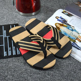 Men Summer Stripe Flip Flops Shoes Sandals Male Slipper Flip-flops