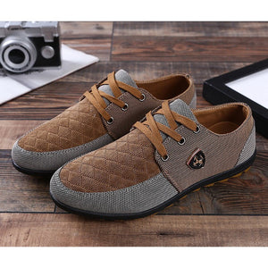 Men's shoes low to help fight breathable leisure canvas shoes