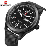 New NAVIFORCE Watches Fashion Men Top Brand Luxury Mens Nylon Strap Wristwatches Men's Quartz Sports Watches