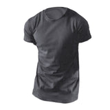 Fashion Mens Casual Summer Short Sleeve Round Neck Fitness Gyms T-shirts 2018 Men Clothes Summer Comfortable Longline Tee Tops