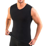 INCERUN Men's Summer Base Layer Sleeveless Tank Top Men Casual  Fitness Bodybuilding Vest Men V-Neck Slim Fit Stretch Tee Shirt