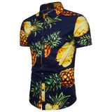 Mens Hawaii Shirt For Summer Beach Leisure Fashion Floral Fruit Printed Hawaiian Shirts 2018 Casual Camisas Short Sleeve Clothes