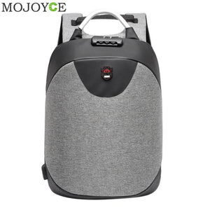 15.6 Inch Laptop Anti-theft Men Backpack With USB Charging Headphone Interface Port Lock Business Waterproof For Work Women